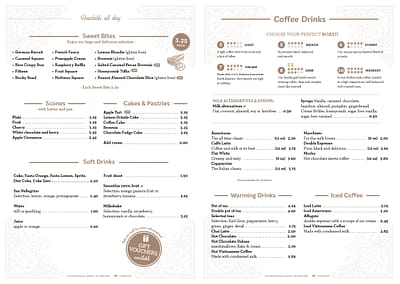 The Stormy Cup Menu Page 3