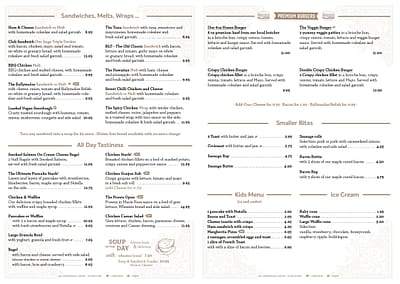 Stormy Cup Menu Page 2